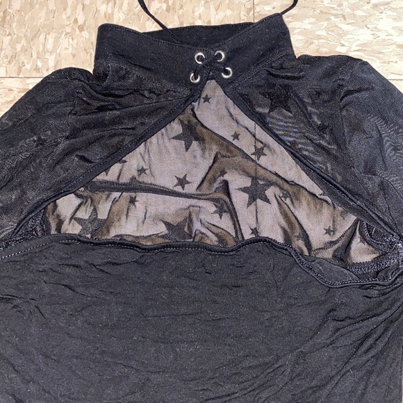 Dolls Kill - Dream Bandits Australia - Bewitching High Neck Star Mesh Bodysuit S - Picture 12 of 16